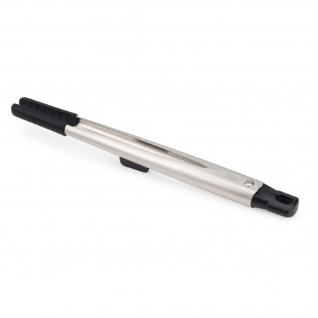Joseph Joseph Elevate 10574 Precision Tongs, Heat-resistant up to 270°C, Hanging Loop, Stainless Steel/Black