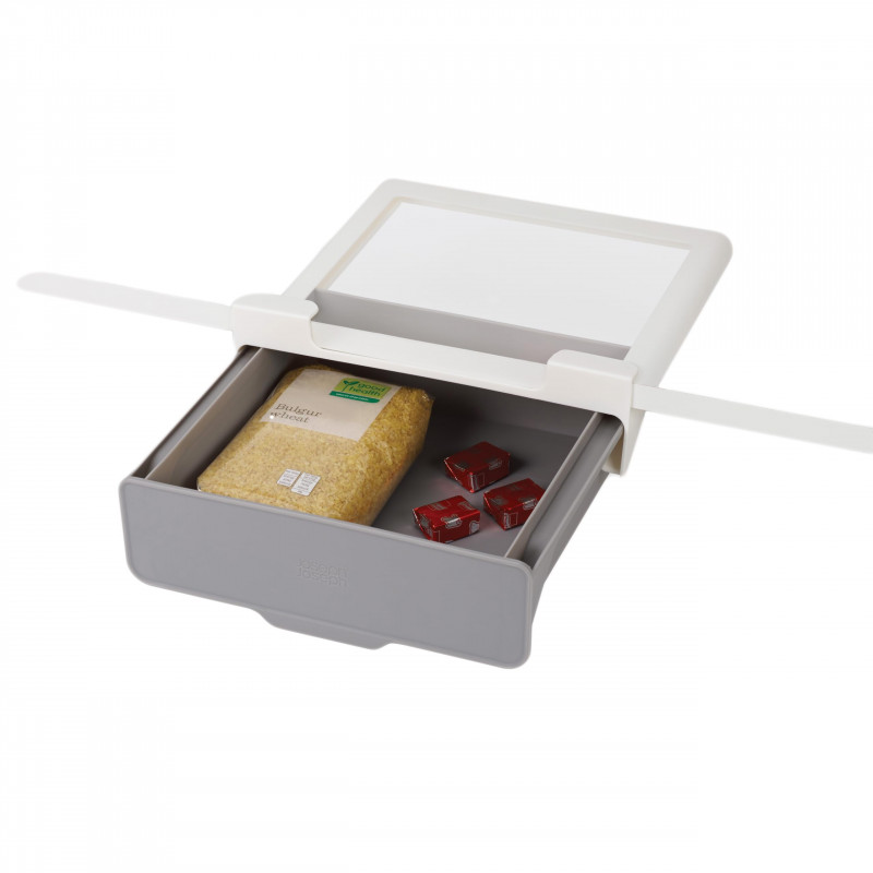 Joseph Joseph Drawer 85148, Shelf Mount, Easy Adhesive Installation, Plastic, Gray