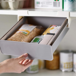 Joseph Joseph Drawer 85148, Shelf Mount, Easy Adhesive Installation, Plastic, Gray