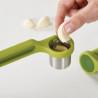Joseph Joseph Garlic Press 20102, Twist-Action, Stainless Steel, BPA-Free, Green