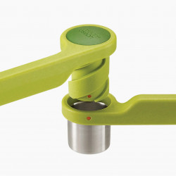 Joseph Joseph Garlic Press 20102, Twist-Action, Stainless Steel, BPA-Free, Green