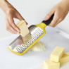 Joseph Joseph GripGrater 20139 Grater, Stainless Steel, Non-Slip Tip, BPA-Free, Yellow/Black