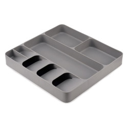 Joseph Joseph Cutlery Organizer 85127, 8 Compartments, BPA-Free, Plastic, Gray