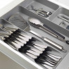Joseph Joseph Cutlery Organizer 85127, 8 Compartments, BPA-Free, Plastic, Gray