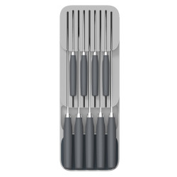 Joseph Joseph Knife Block 85120, 2-Tier, BPA-Free, Plastic, Gray