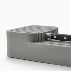 Joseph Joseph Knife Block 85120, 2-Tier, BPA-Free, Plastic, Gray