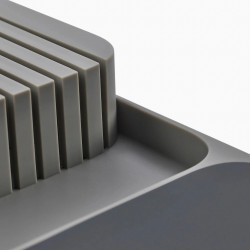 Joseph Joseph Knife Block 85120, 2-Tier, BPA-Free, Plastic, Gray