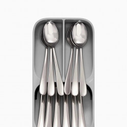 Joseph Joseph 85119 Cutlery Organizer, 5 Compartments, BPA-Free, Plastic, Gray
