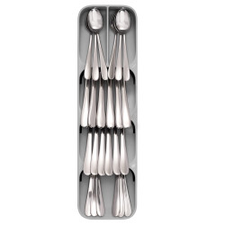 Joseph Joseph 85119 Cutlery Organizer, 5 Compartments, BPA-Free, Plastic, Gray