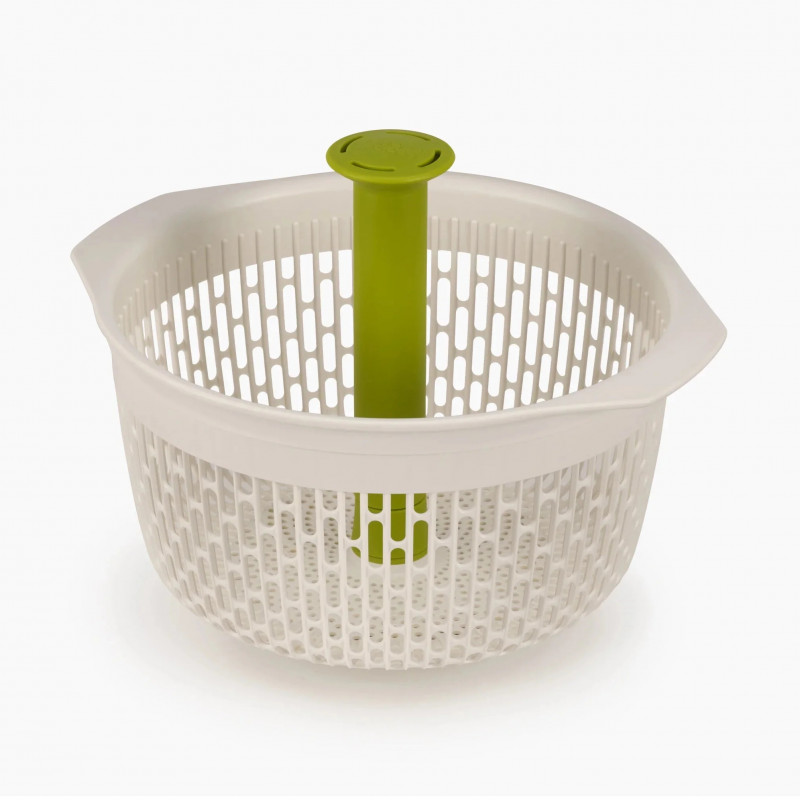 Joseph Joseph 2-in-1 Salad Spinner and Colander 20185, White/Green