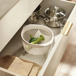 Joseph Joseph 2-in-1 Salad Spinner and Colander 20185, White/Green