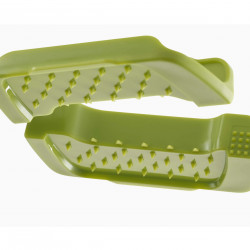 Joseph Joseph 20186 Grater, Stainless Steel, Non-Slip Feet, Stainless Steel, 3 Grating Settings, Multicolored