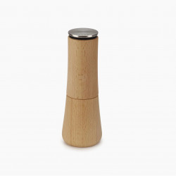Joseph Joseph Pepper Mill 20190, 19x7x7 cm, Stainless Steel, Ceramic Grinding Mechanism, Bamboo, Brown