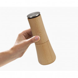 Joseph Joseph Pepper Mill 20190, 19x7x7 cm, Stainless Steel, Ceramic Grinding Mechanism, Bamboo, Brown