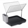 Joseph Joseph 85084 Two-Tier Dish Rack, Drain Spout, Cutlery Holder, Gray