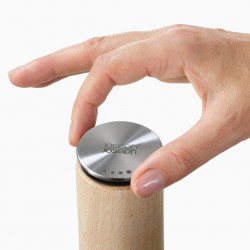 Joseph Joseph Salt Grinder 20191, 19x7x7 cm, Ceramic mechanism, Stainless steel, Bamboo, Brown