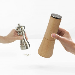 Joseph Joseph Salt Grinder 20191, 19x7x7 cm, Ceramic mechanism, Stainless steel, Bamboo, Brown