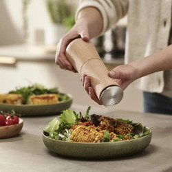 Joseph Joseph Salt Grinder 20191, 19x7x7 cm, Ceramic mechanism, Stainless steel, Bamboo, Brown