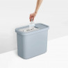 Joseph Joseph 30111 Waste Bin, 32 L, One-Way Lids, Light Blue