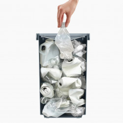 Joseph Joseph 30112 Waste Bin Set, 46 L, 2 Compartments, Light Blue