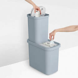 Joseph Joseph 30112 Waste Bin Set, 46 L, 2 Compartments, Light Blue