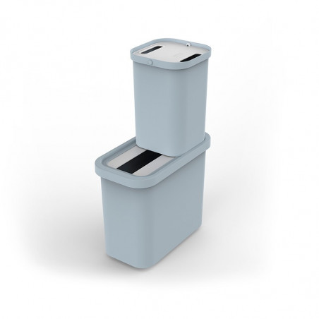 Joseph Joseph 30112 Waste Bin Set, 46 L, 2 Compartments, Light Blue