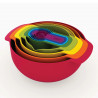 Joseph Joseph 40080 Bowl Set, 9 pieces, Space-saving design, BPA-free, Multicolor