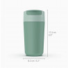 Joseph Joseph Sipp 81130 Insulated Cup, Sealing Lid, 454 ml, BPA-Free, Polypropylene, Green