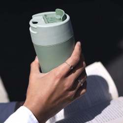 Joseph Joseph Sipp 81130 Insulated Cup, Sealing Lid, 454 ml, BPA-Free, Polypropylene, Green