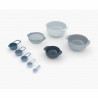 Joseph Joseph 40101 Bowl Set, 9 pieces, Space-saving design, BPA-free, Light blue