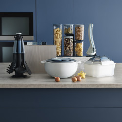 Joseph Joseph 40101 Bowl Set, 9 pieces, Space-saving design, BPA-free, Light blue