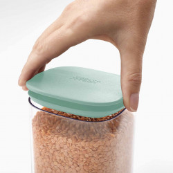 Joseph Joseph Podium 81128 5-Piece Jar Set with Stand, BPA-Free, Glass, Green/White