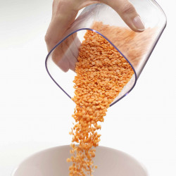 Joseph Joseph Podium 81128 5-Piece Jar Set with Stand, BPA-Free, Glass, Green/White