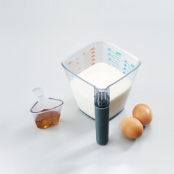 Joseph Joseph Align 40109 Measuring Cup Set (2-piece), 1 L, 70C, Gray
