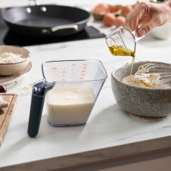 Joseph Joseph Align 40109 Measuring Cup Set (2-piece), 1 L, 70C, Gray