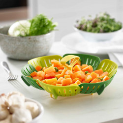 Joseh Joseph Bloom 45030 Steamer, Foldable, BPA-Free, Green