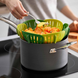 Joseh Joseph Bloom 45030 Steamer, Foldable, BPA-Free, Green