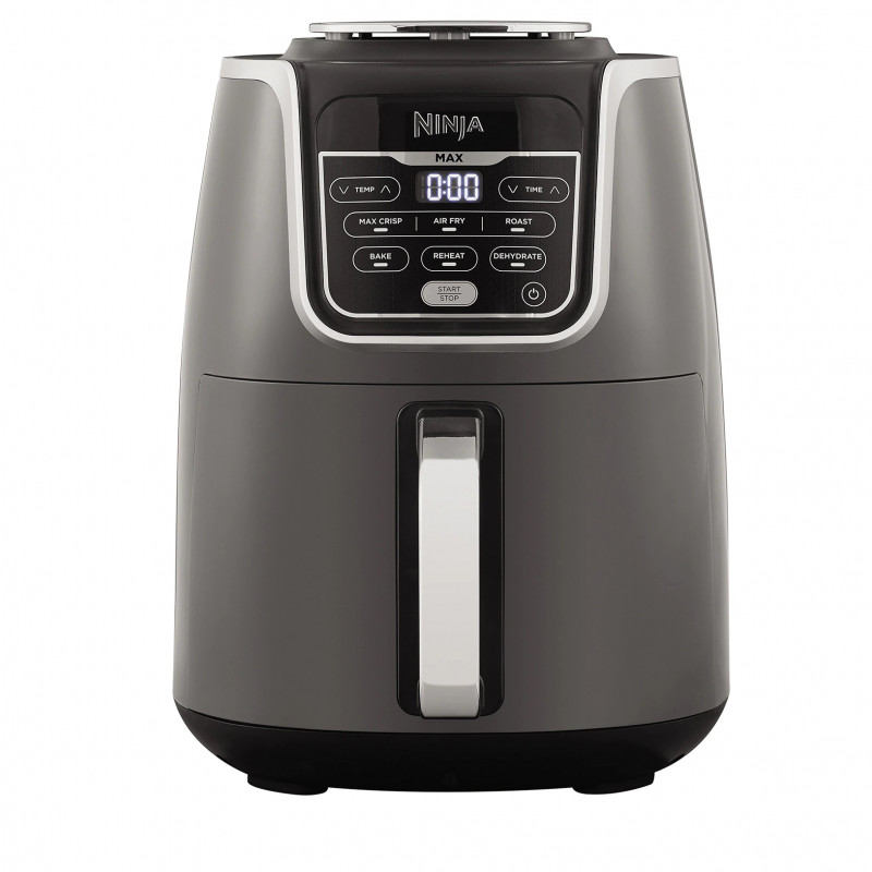 Ninja AF160EU Hot Air Fryer, 1750W, 5.2 L, 6 Programs, Max Crisp, Gray