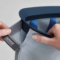 Joseph Joseph Laundry Basket 50002, 60 L, Carrying Handles, 2 Compartments, Black