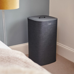 Joseph Joseph Laundry Basket 50002, 60 L, Carrying Handles, 2 Compartments, Black