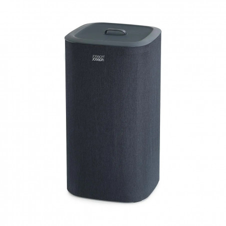 Joseph Joseph Laundry Basket 50002, 60 L, Carrying Handles, 2 Compartments, Black