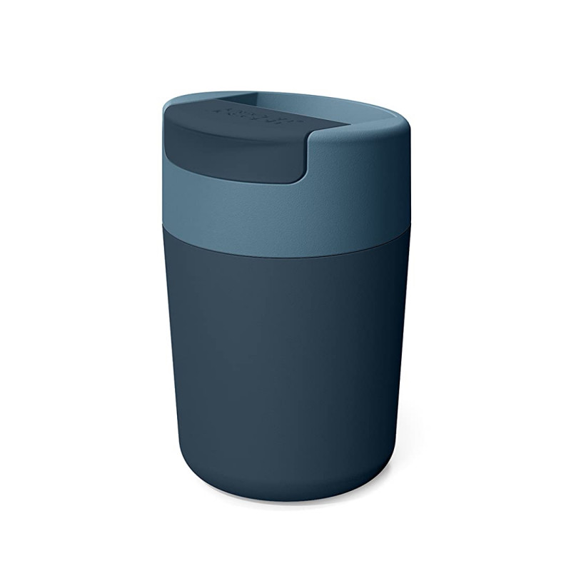 Joseph Joseph Sipp 81124 Insulated Cup, Leak-Proof Lid, 340 ml, BPA-Free, Polypropylene, Blue