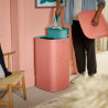 Joseph Joseph Laundry Basket 50026, 71 x 39.5 x 39.5 cm, 60 L, Carrying Handles, 2 Compartments, Coral
