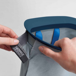 Joseph Joseph Laundry Basket 50025, 71 x 59.1 x 39.5 cm, 90 L, Three Compartments, Carrying and Emptying Handles, Black