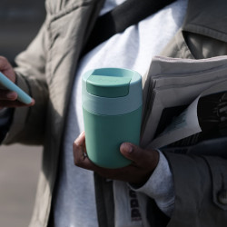 Joseph Joseph Sipp 81122 Insulated Cup, Leak-Proof Lid, 340 ml, BPA-Free, Polypropylene, Green