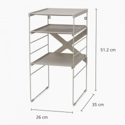 Állítható cipőtartó Joseph Joseph Level 55008, 51,2x26x35 cm, Falra rögzíthető, Bézs