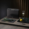 Joseph Joseph 60171 Folio Cutting Board Set, 4-Piece, Storage Box, Black