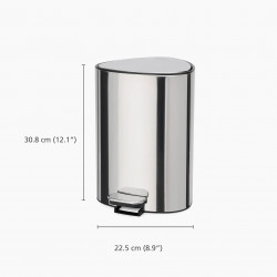 Joseph Joseph 70596 Waste Bin, 5 L, Bag Holder, Stainless Steel