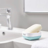 Joseph Joseph Slim Soap Dish 70502, Drain Hole, Blue/White