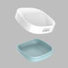 Joseph Joseph Slim Soap Dish 70502, Drain Hole, Blue/White
